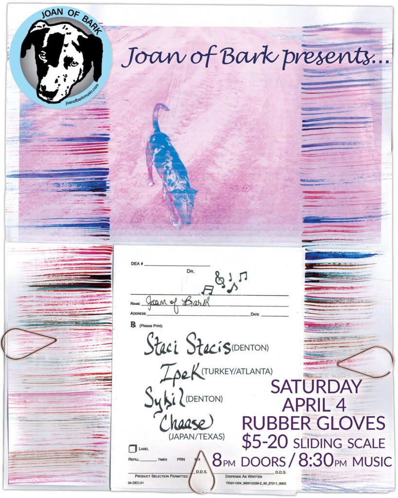 Joan of Bark presents April 4, 2026