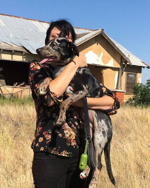 Joan and Sarah at the farm